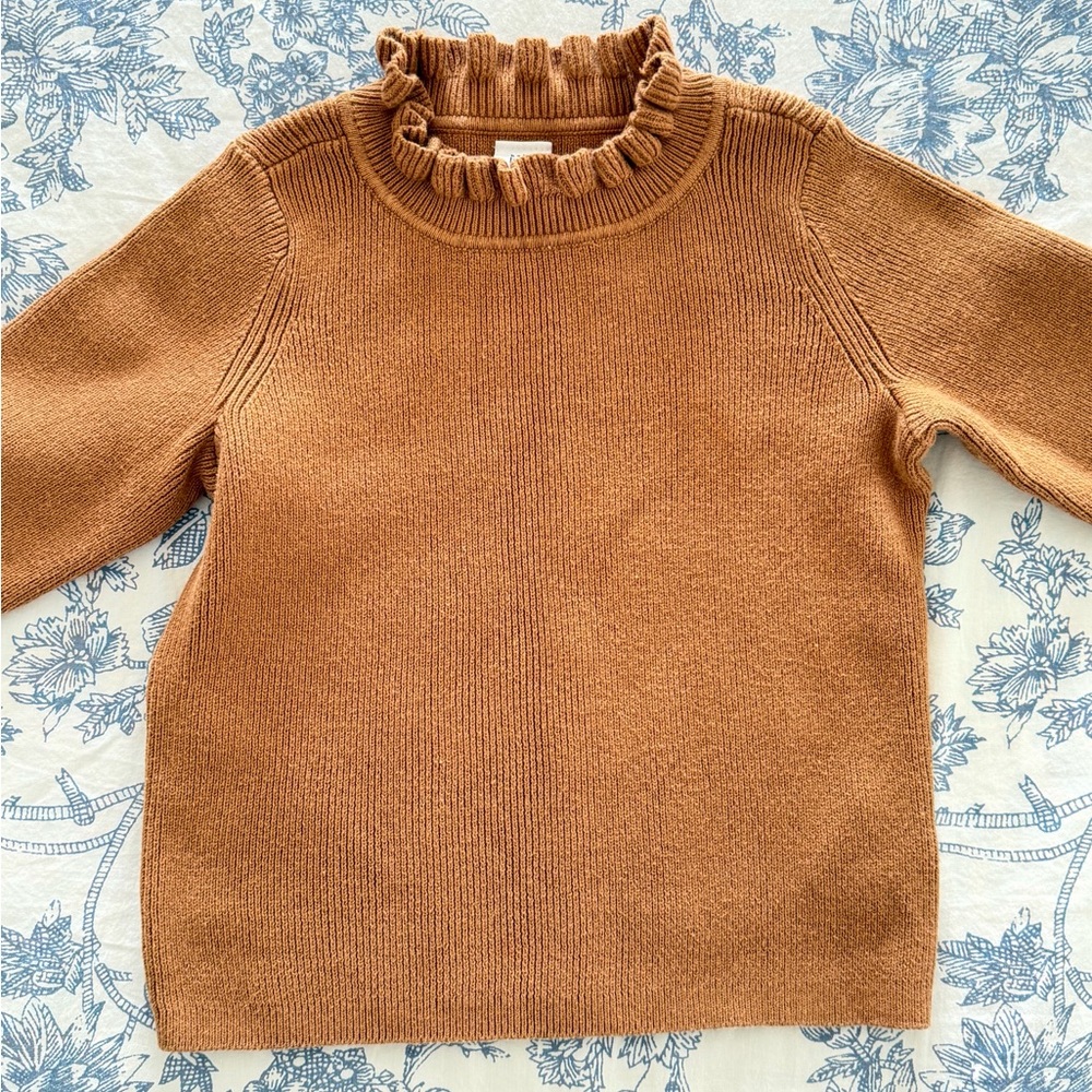 GAP toddler Cowl Neck Sweater - Tan
